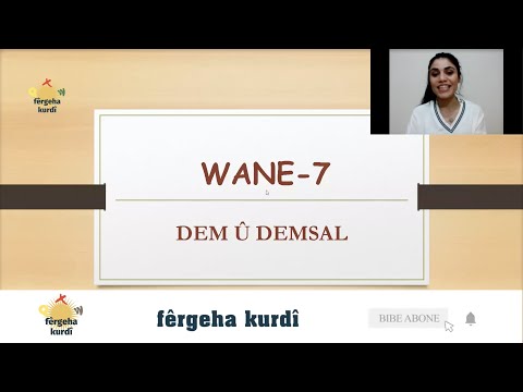 Kürtçe Dil Kursu || A1 Seviyesi / Ders 7: Gün, Ay ve Mevsimler (Dem û Demsal) #FêrgehaKurdî