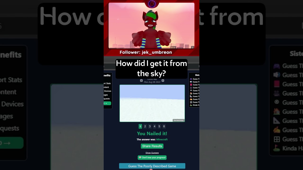 The sky!? REALLY!?