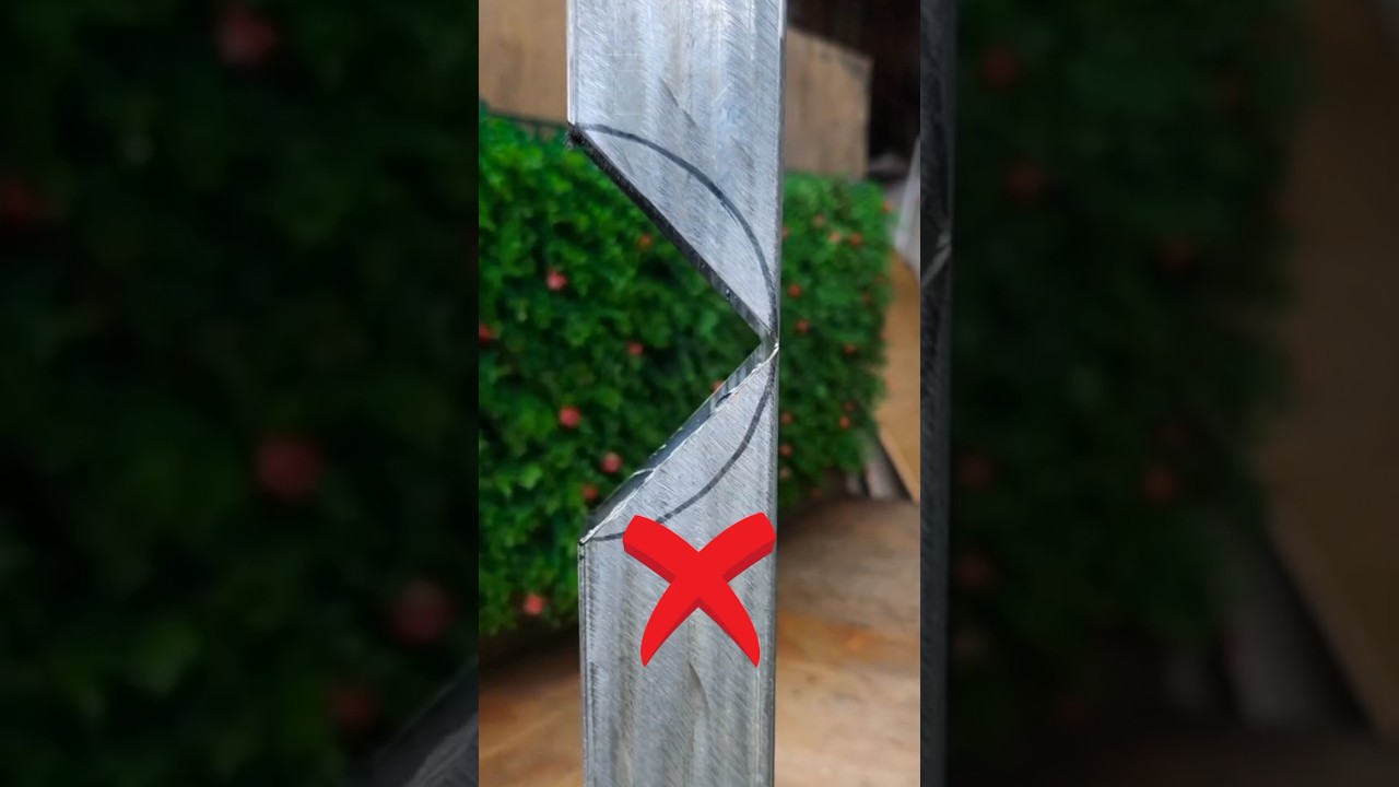 How to cut Square metal pipe with perfect measurment 