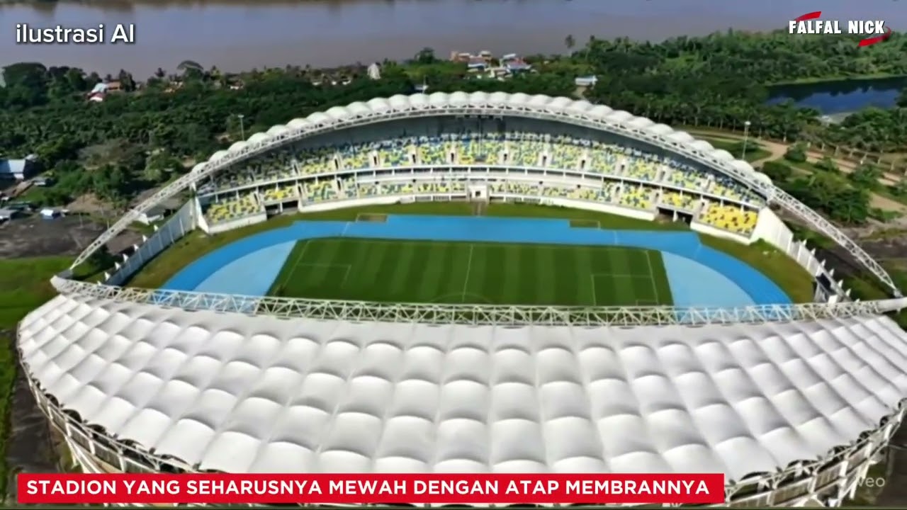 MEWAH DENGAN ATAP MEMBRANNYA‼️STADUIN AJI IMBUT TENGGARONG PERLU SENTUHAN RENOVASI SERIUS