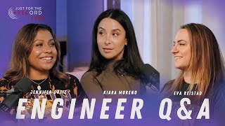 Audio Engineering Q&amp;A with Eva Reistad, Kiara Moreno, &amp; Jennifer Ortiz | JFTR Live