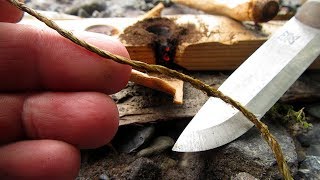 Too Thin for Bow Drill Cordage?