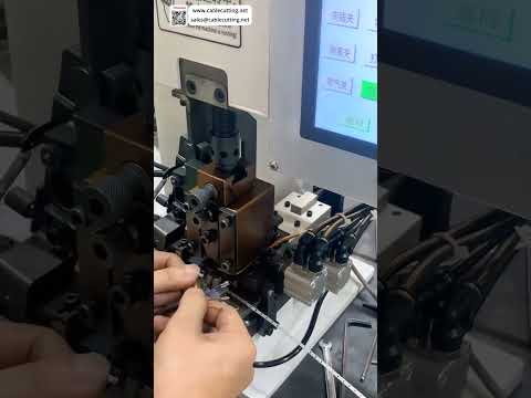 Integrated Wire Stripping and Terminal Crimping Machine  Seamless Auto Harness Processing