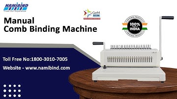 Manual Comb Binding Machine | NB-2088 (how to use comb binding machine) Buy Now-09555086767