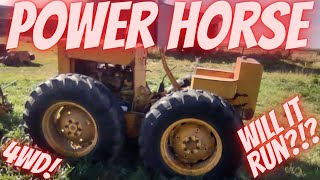 4WD Power Horse Farm Tractor! Will it Run?!? Abandoned! Online Auction Score!