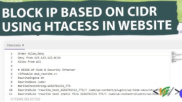 How to Block IP Based on CIDR using Htaccess File in Website