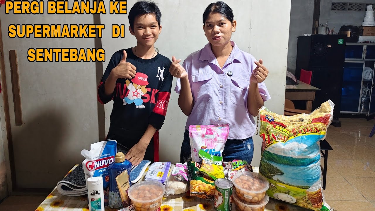 DAPAT REZEKI DARI ABANG YANG DILUAR NEGERI DAN LANJUT PERGI BELANJA KE SUPERMARKET