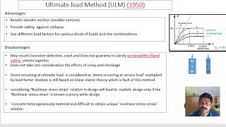 Fundamental of Design Using Ultimate Load Method & its Advantages and Disadvantages