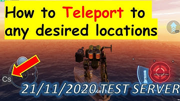 How to Teleport to any locations. War Robots Test Server