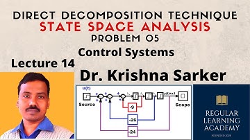Lecture 14: Direct Decomposition Technique- State Space Analysis-Problem 05 / Control Systems