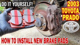 Toyota Prado - Install new Brake Pads by JEL Reviews 435 views 3 months ago 12 minutes, 20 seconds