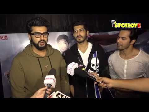 arjun-kapoor,-varun-dhawan,-mohit-marwah,-jimmy-shergill-at-the-screening-of-raag-desh-|-spotboye