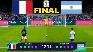 ARGENTINA VS FRANCE - PENALTY SHOOTOUT ! FINAL FIFA WORLD CUP | MESSI VS EMBAPPE