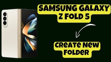 Create New Folder SAMSUNG GALAXY Z FOLD 5 || How to create new folder || New folder settings