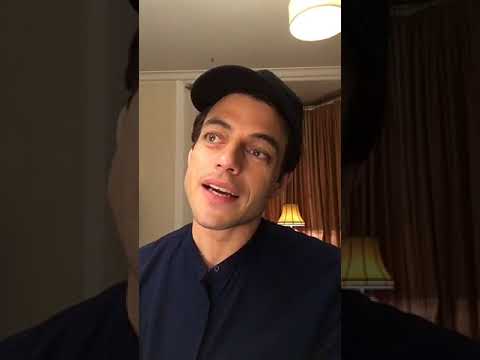 Answering questions about "Mr.Robot" with Rami Malek