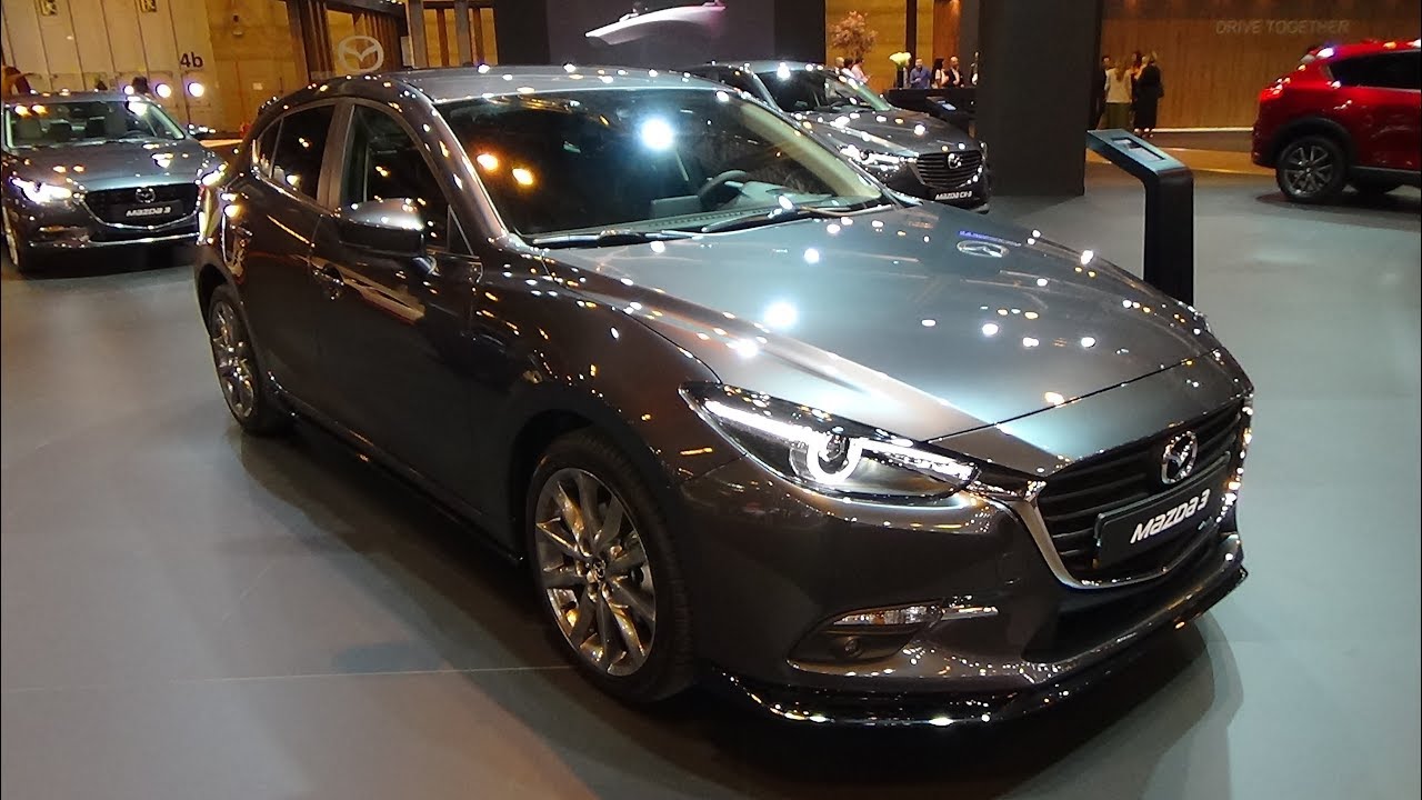 2018 Mazda 3 Skyactiv D 5d Black Tech Edition Exterior And Interior Salon Madrid Auto 2018