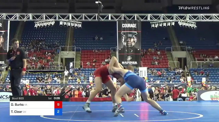 145 Lbs Round Of 64 - David Burks, Virginia Vs Tys...
