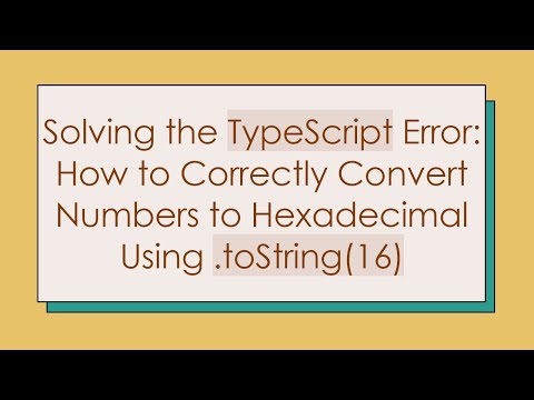 Solving the TypeScript