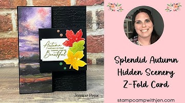 Splendid Autumn Hidden Scenery Z-Fold Card