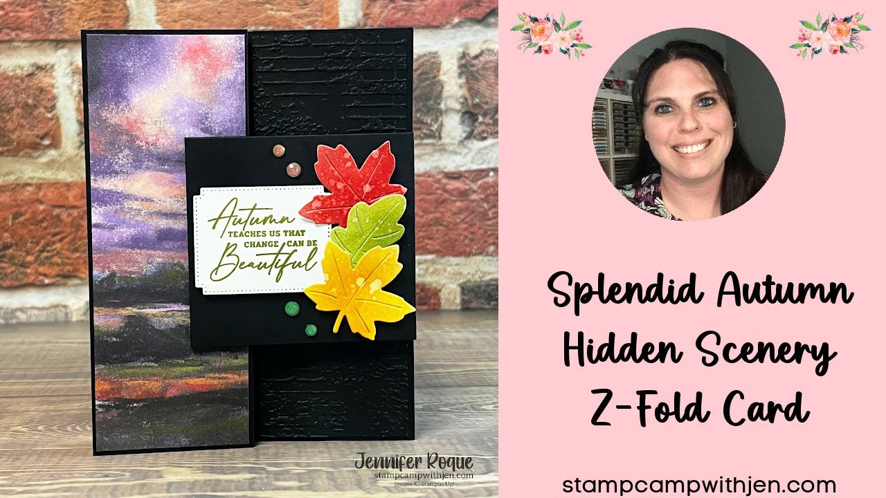 Splendid Autumn Hidden Scenery Z-Fold Card - YouTube