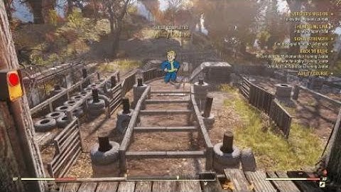 Fallout 76 running, Camp Mcclintock agility course