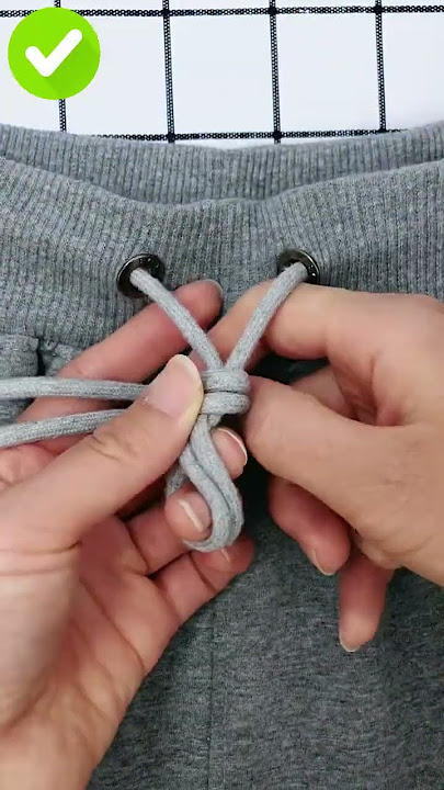 How to tie hoodie rope? Sweater strings/ Laces tie styles EP303623 #shorts #lacing #hoodielacing