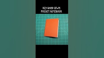 Zelfgemaakt handgenaaid pocketnotitieboek #journalwithme #diy #pocketnotebook
