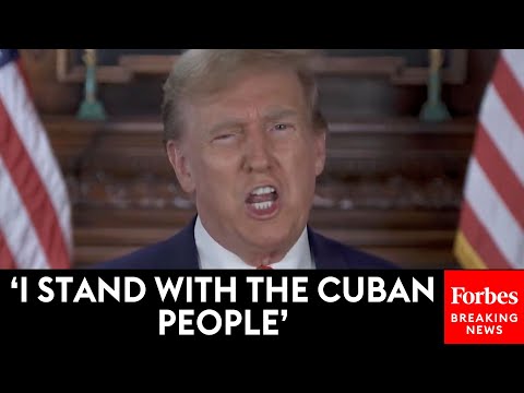 WATCH: Trump Throws Support Behind Cuba Protests Against 'Vile Communist Regime'