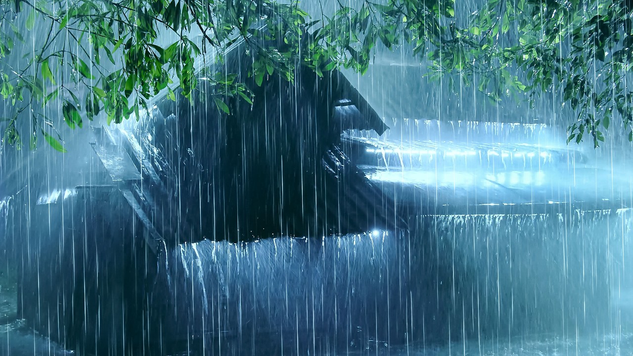 Optimize Sleep Quality with Heavy Rain | Pouring Rain Sounds & Loud Thunder for Deep, Restful Sleep