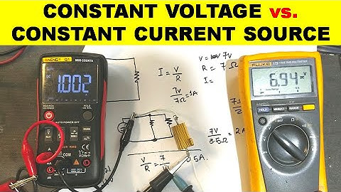 {661} Constant Current Source,  Constant Voltage Source, Explained