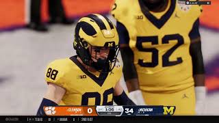 Road to the Championship Playoffs Michigan vs Clemson