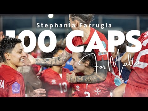 Stephania Farrugia: 100 Caps for Malta