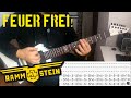 Rammstein - Feuer Frei! - GUITAR COVER + Screen Tabs