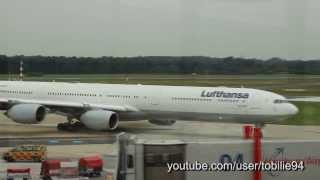 ✈ Lufthansa A340-600 Take Off and Landing [Lufthansa Technik Testflight]