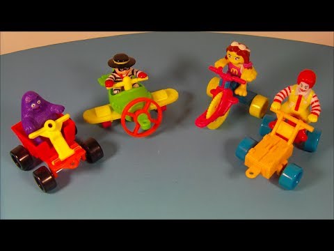マクドナルド　ビンテージ 1991 McDONALDLAND CONNECTIBLES SET OF 4 HAPPY MEAL