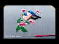 Cute Twin Birds on Tree Hand Embroidery  video:Secrets of embroidery by Miss Anjiara-14: #Miss_A