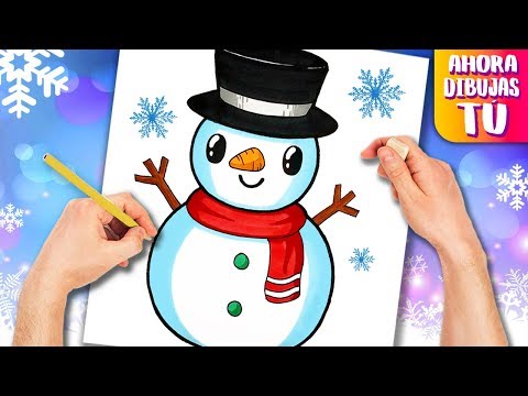 Como Dibujar Un Muneco De Nieve Dibujos De Navidad Kawaii