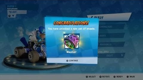 Crash Team Racing Nitro-Fueled Turbo Track Time Trial vs. Developer (Drift) + Master Wheels.