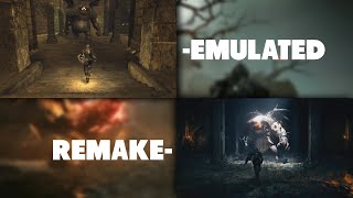 Demon's Souls Remake vs Emulated Side by Side Comparison