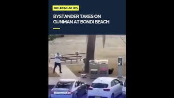 A brave man confronts one of the Bondi shooters