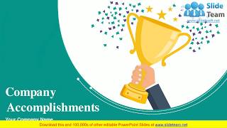 Company Accomplishments PowerPoint Presentation Slides