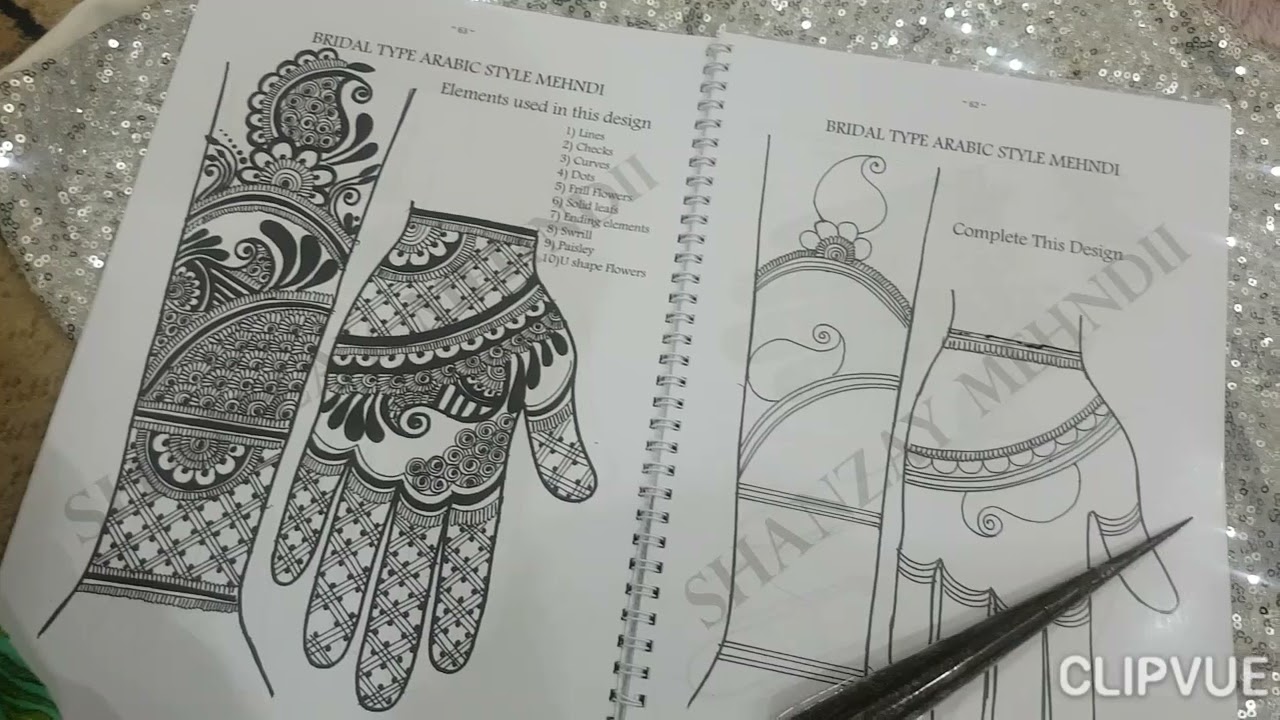 Mehandi Design Book: Featuring 28 Pairs Of Full Hand Outlines For Drawing Mehandi  Designs: Amazon.co.uk: PUBLICATIONS, PN ARTS: 9798762489805: Books