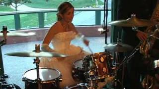 Suzanne Morissette Wedding Dress Drum Solo