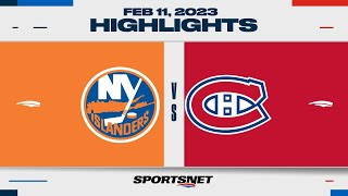 NHL Highlights | Islanders vs. Canadiens - February 11, 2023