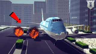 Realistic Fictional Airplane Crashes and Emergency Landings #3 | Besiege