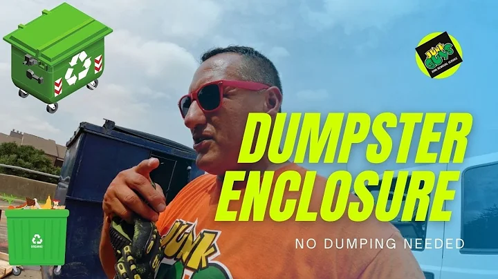 Illegal Dumping Near Commercial Dumpster Enclosure Cleaned Out In 30 Minutes / JunkGuysDfw.net
