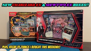 NEW CHARIZARD EX Special Collection & TEAM ROCKET'S MEWTWO EX BOXES + CLEVELAND COLLECT-A-CON RECAP!