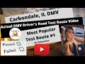 *ACTUAL TEST ROUTE * Carbondale IL DMV Behind the Wheel Driver&#39;s Training Adult Ed Road Exam