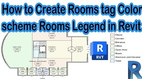 How to Create Rooms tag, Color scheme, Rooms Legend in Revit | Revit Tutorial urdu hindi