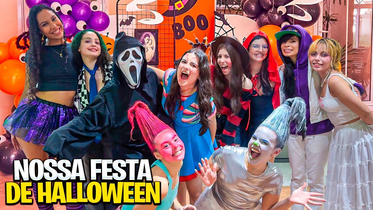 FIZEMOS UMA FESTA DE HALLOWEEN NA MINHA CASA e o GHOST FACE APARECEU!  